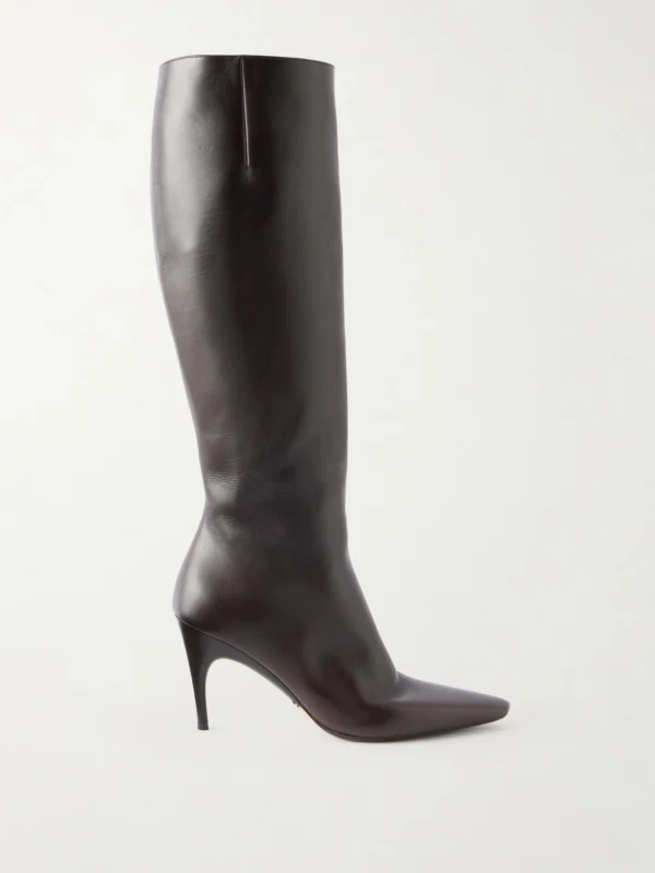 Balenciaga Duchesse 90 Leather Knee Boots