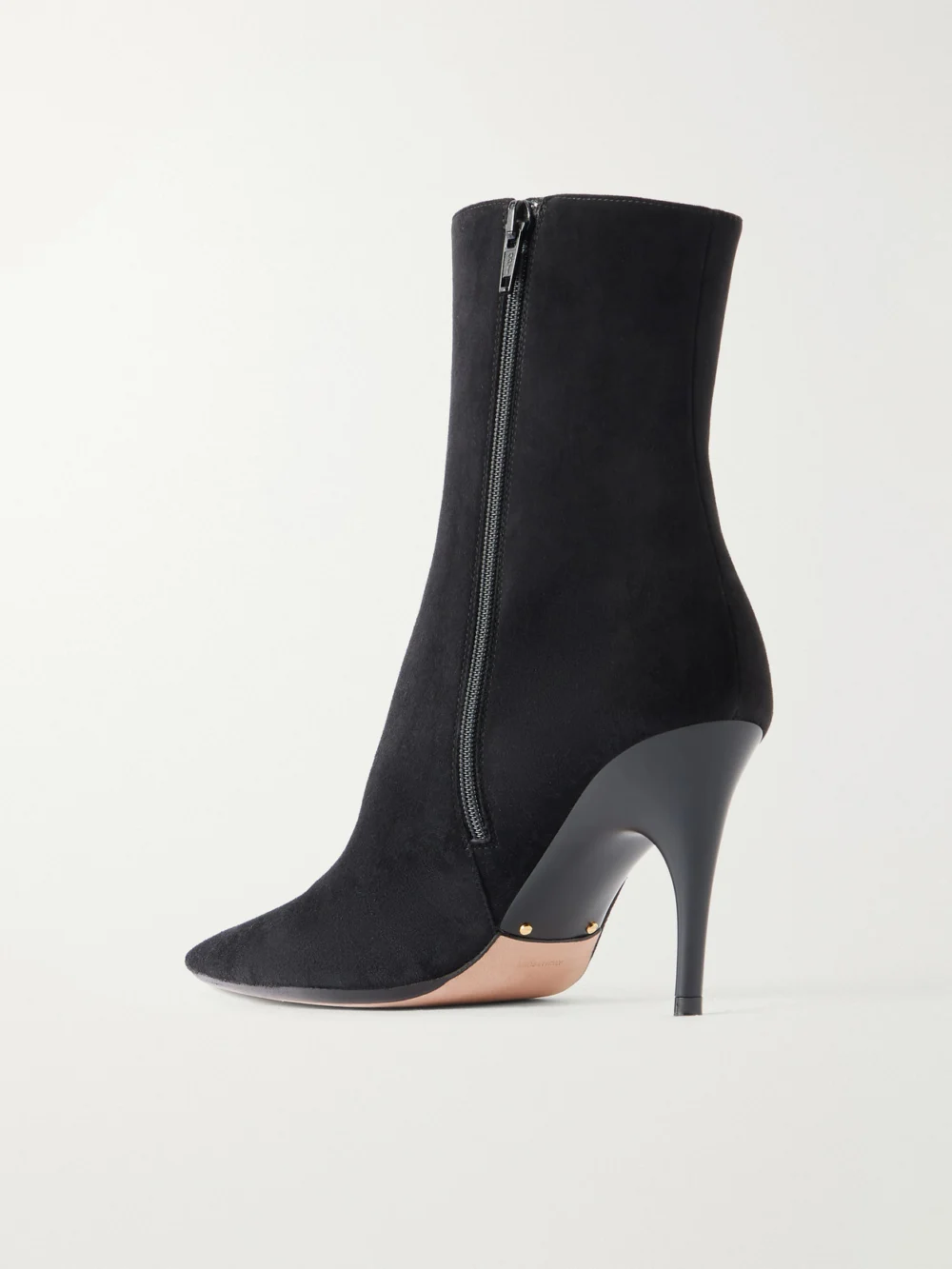 Back view of the Balenciaga Duchesse 90 Suede Ankle Boots