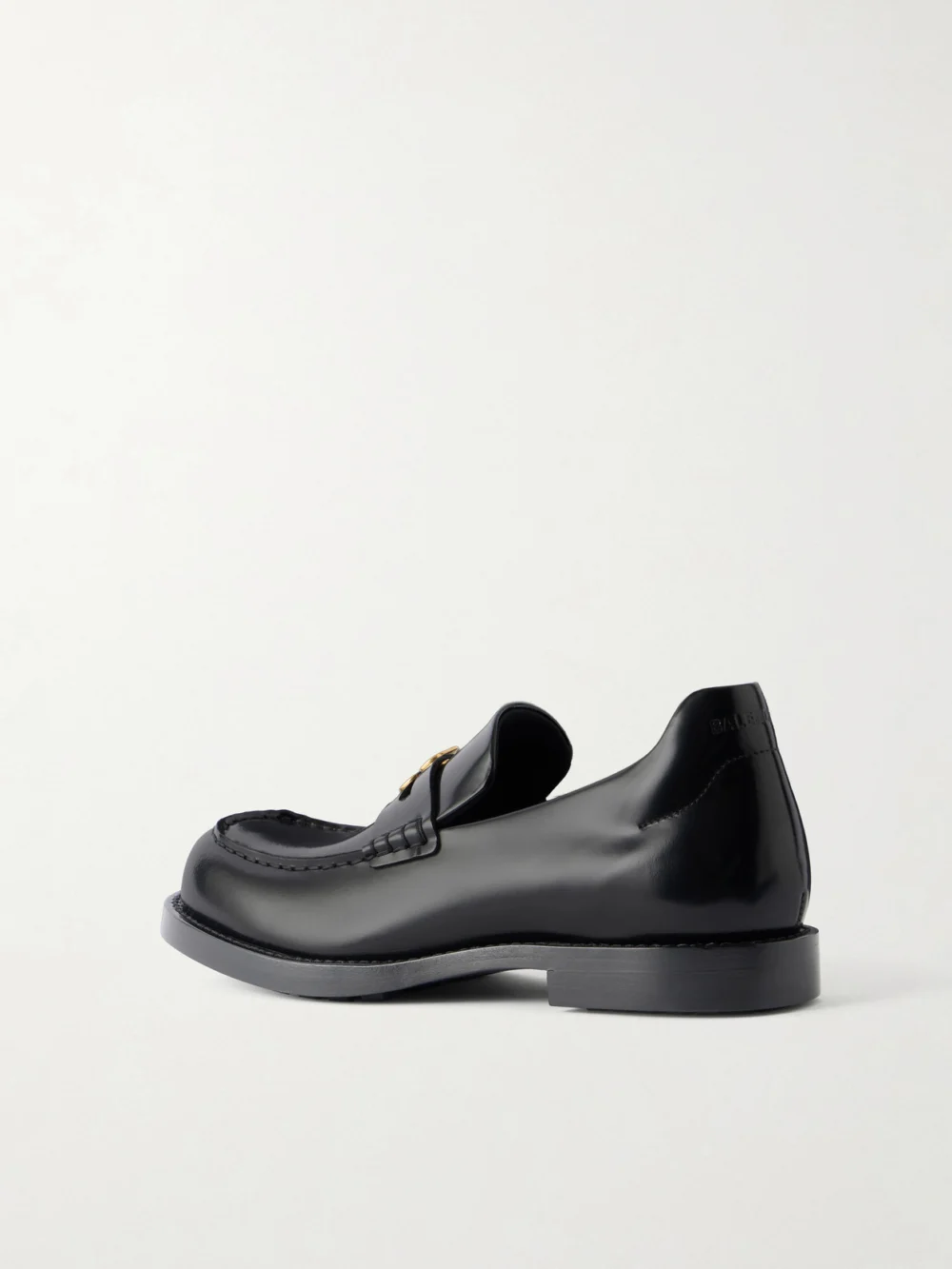 Back view of the Balenciaga Embellished Leather Loafers