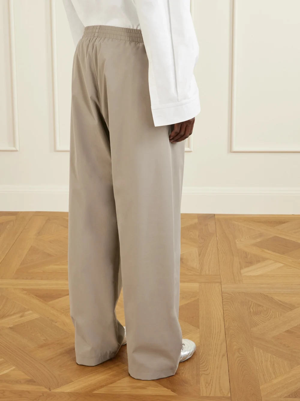 Back view of the Balenciaga Embroidered Shell Pants