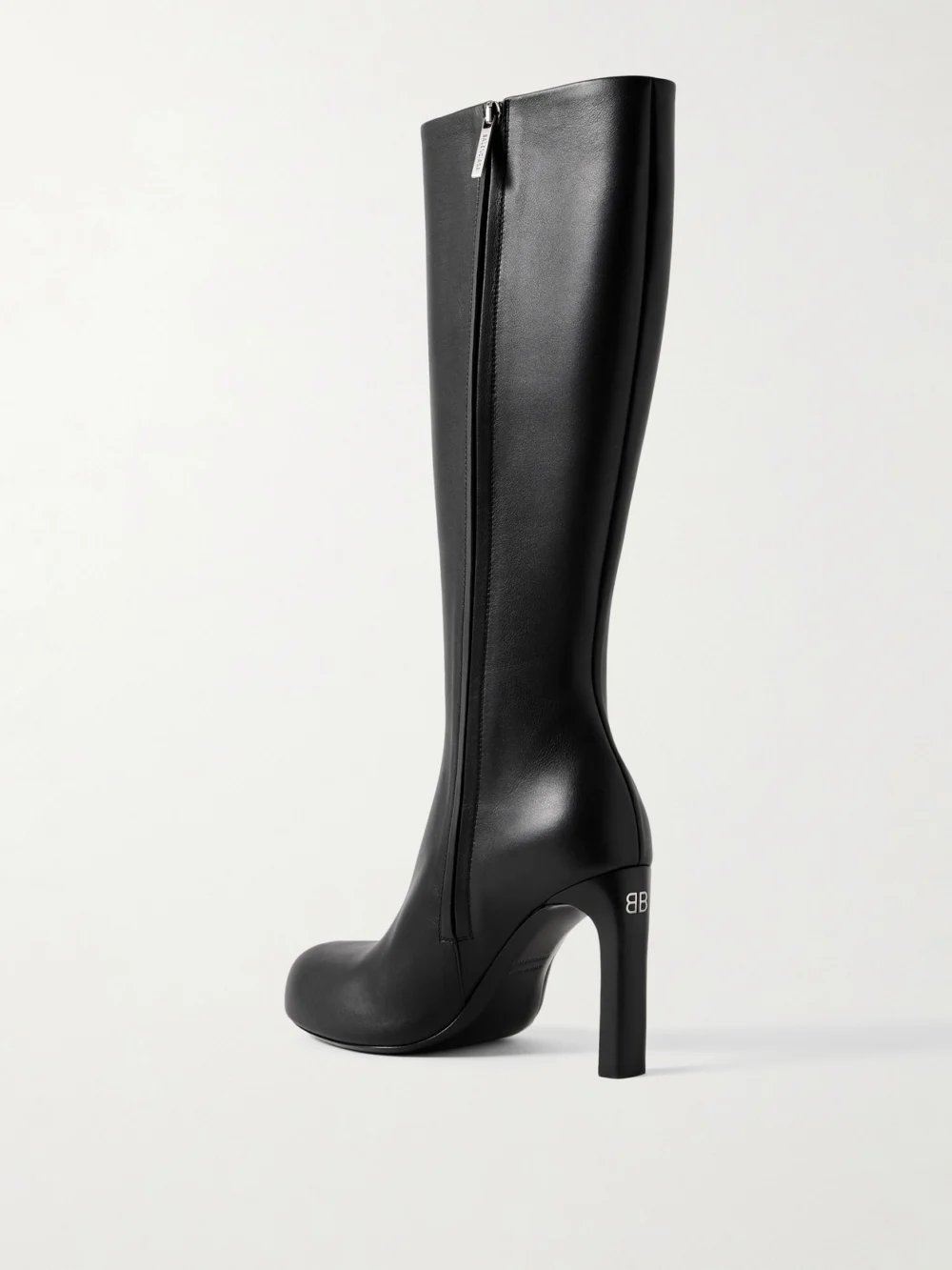 Back view of the Balenciaga Fargo Leather Knee Boots