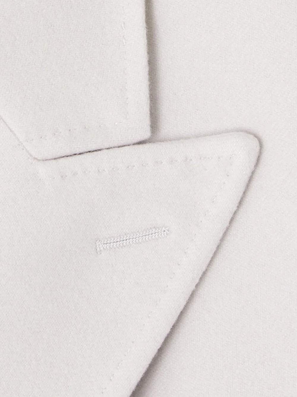 Close-up detail of the Balenciaga Hourglass Double-breasted Cashmere Blazer