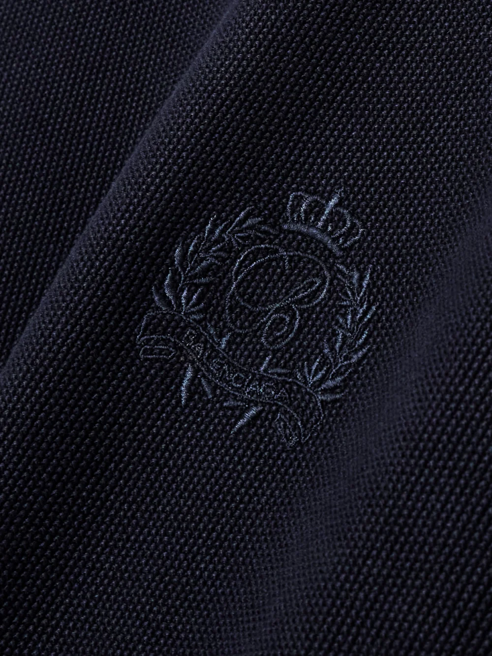 Close-up detail of the Balenciaga Layered Wool-trimmed Embroidered Cotton Mini Dress
