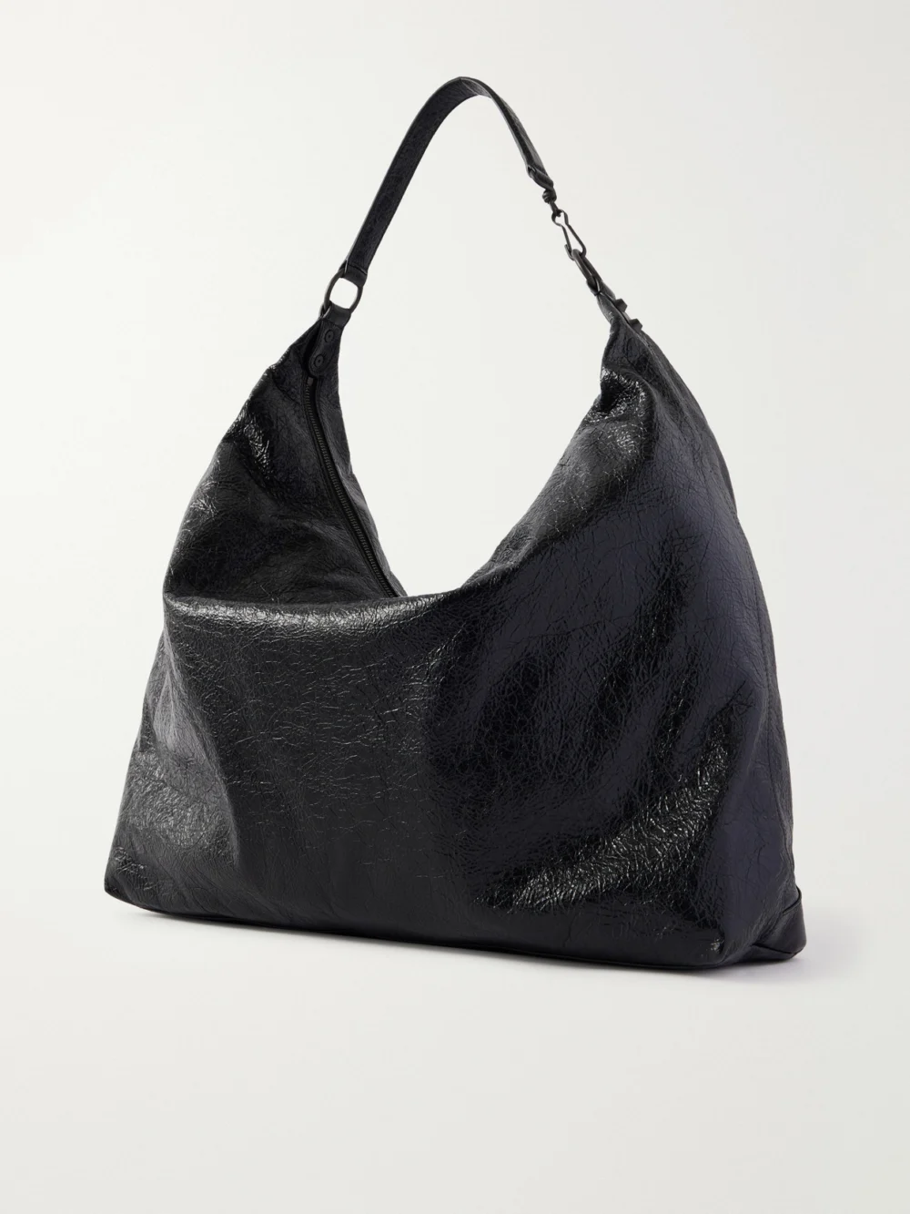 Back view of the Balenciaga Le City Hobo Large Embellished Leather Shoulder Bag