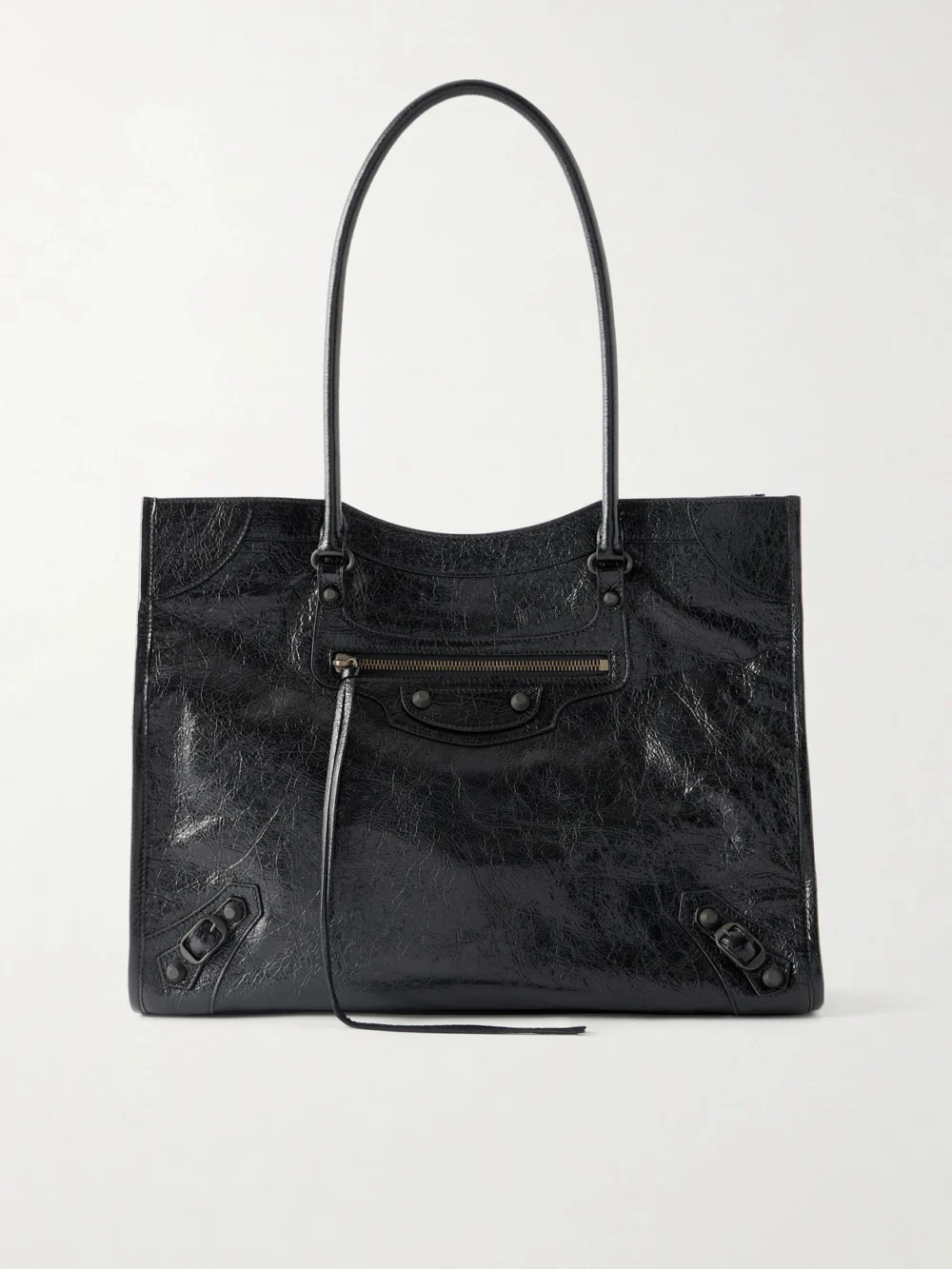 Balenciaga Le City Medium Leather Tote in black