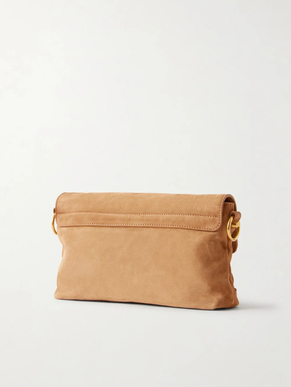 Back view of the Balenciaga Le City Suede Shoulder Bag