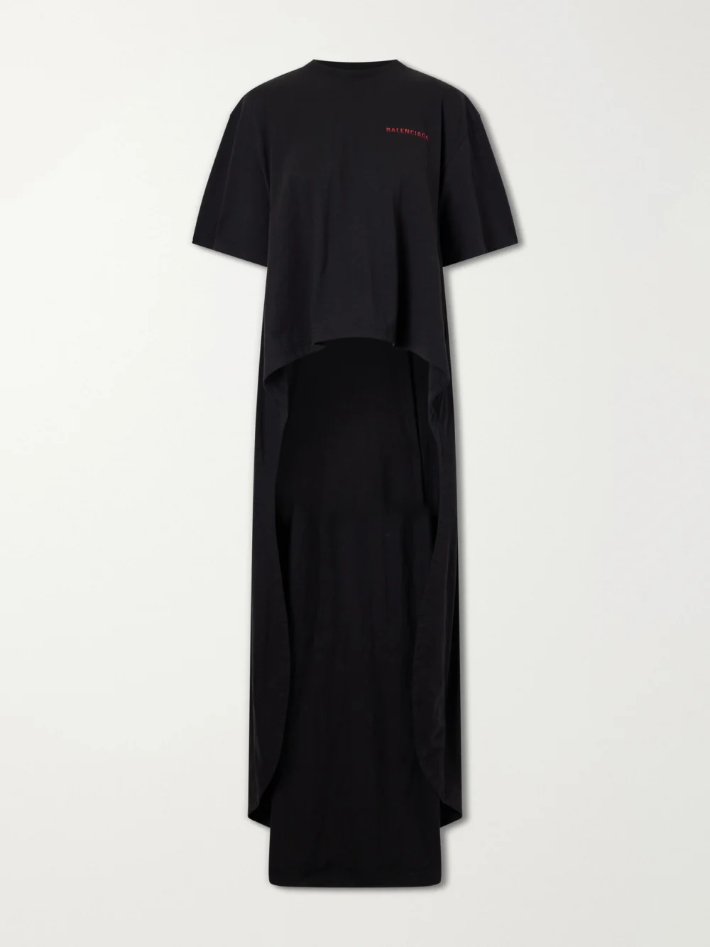 Balenciaga Logo-print Cotton T-shirt in black