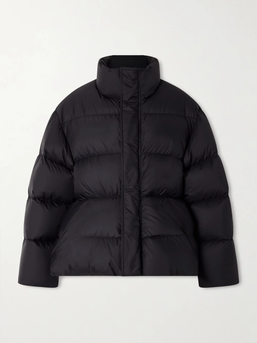 Balenciaga Padded Quilted Ripstop Down Jacket in black