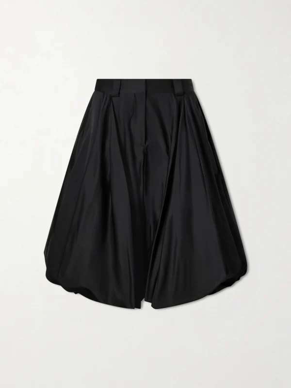 Balenciaga Pleated Satin Shorts
