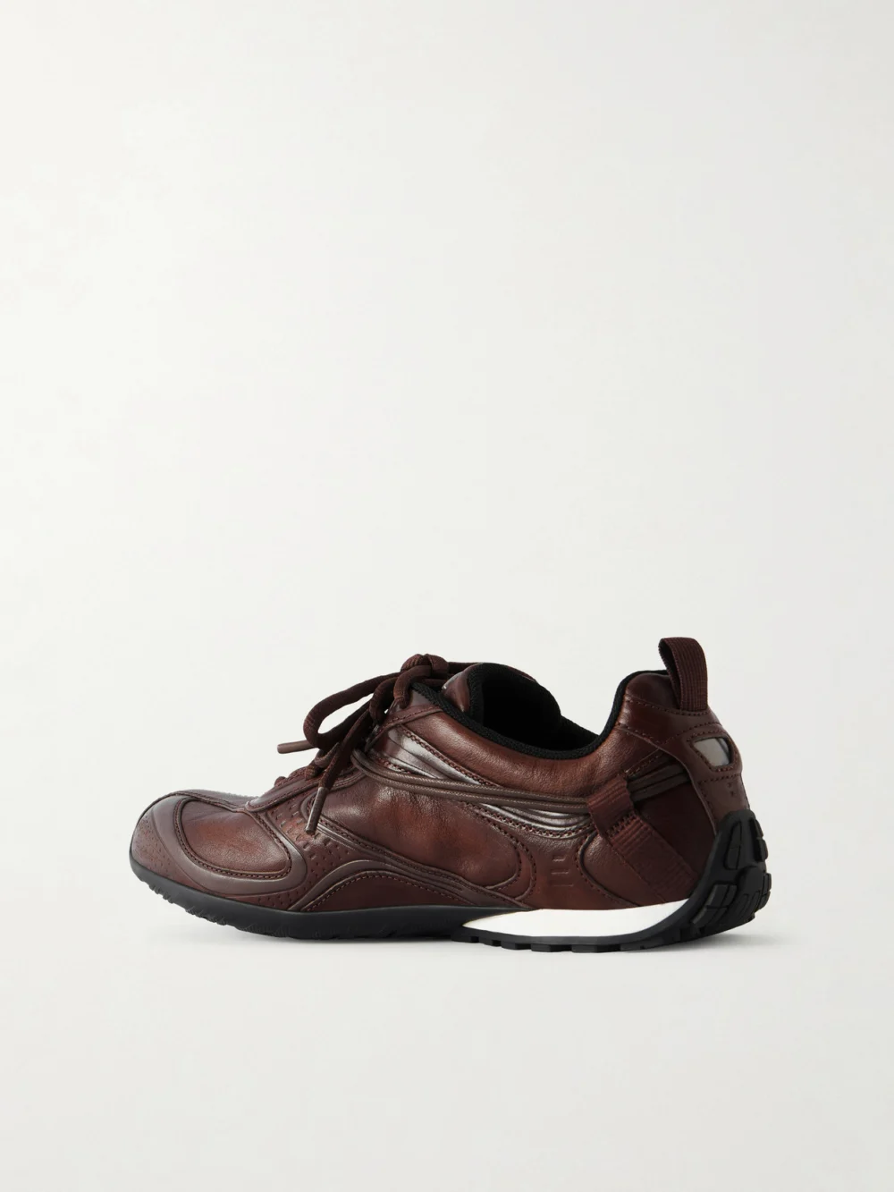 Back view of the Balenciaga Radar Gradient Lines Leather Sneakers