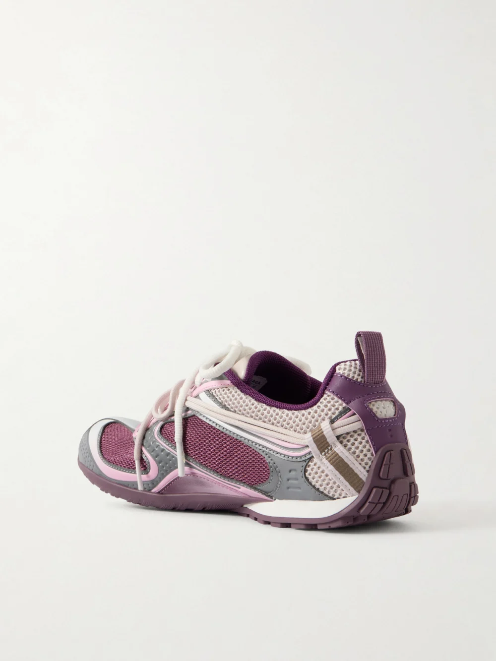 Back view of the Balenciaga Radar Gradient Rubber-trimmed Mesh Sneakers
