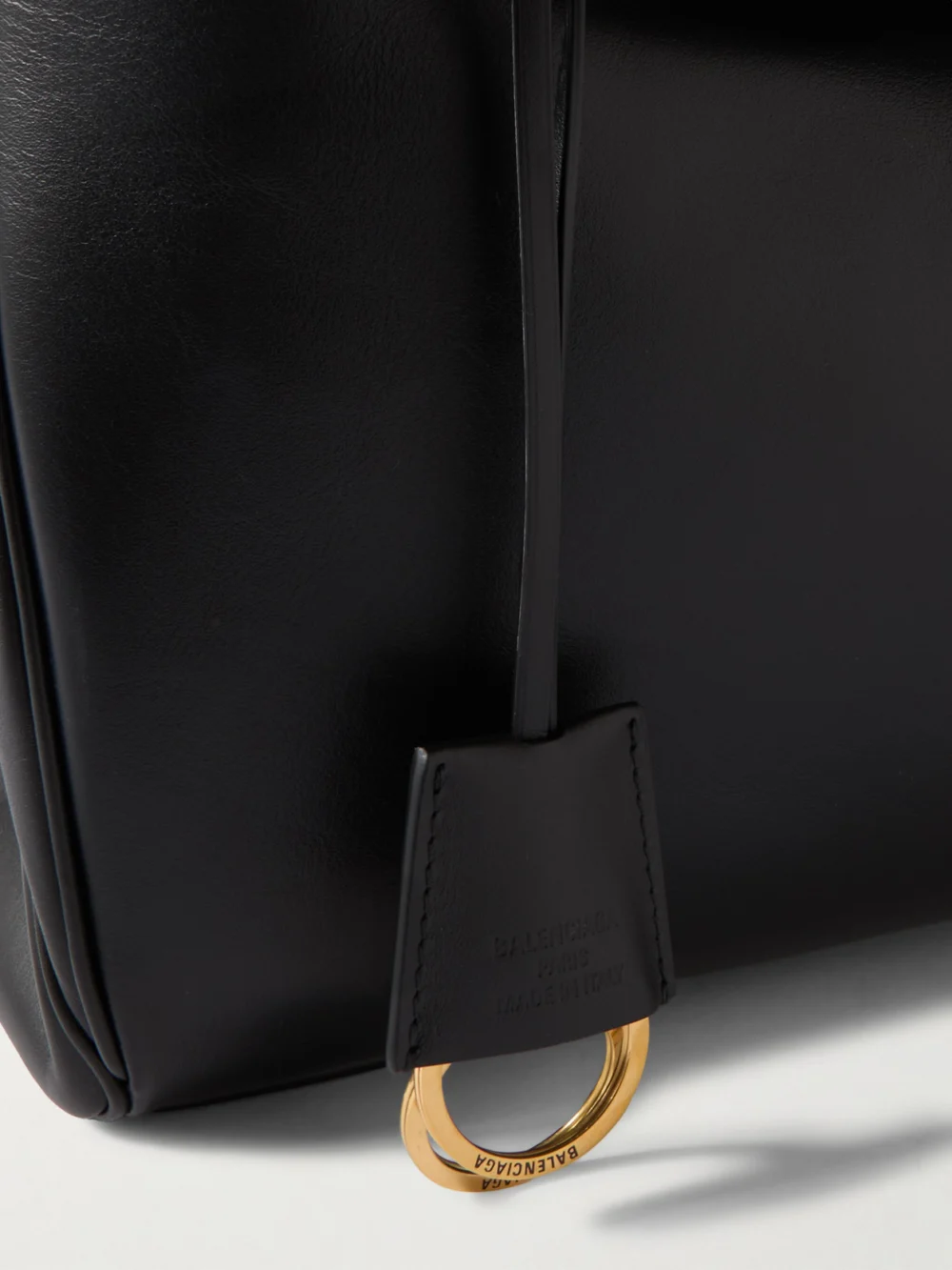 Close-up detail of the Balenciaga Rodeo Large Leather Shoulder Bag