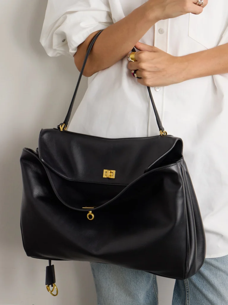 Balenciaga Rodeo Large Leather Shoulder Bag