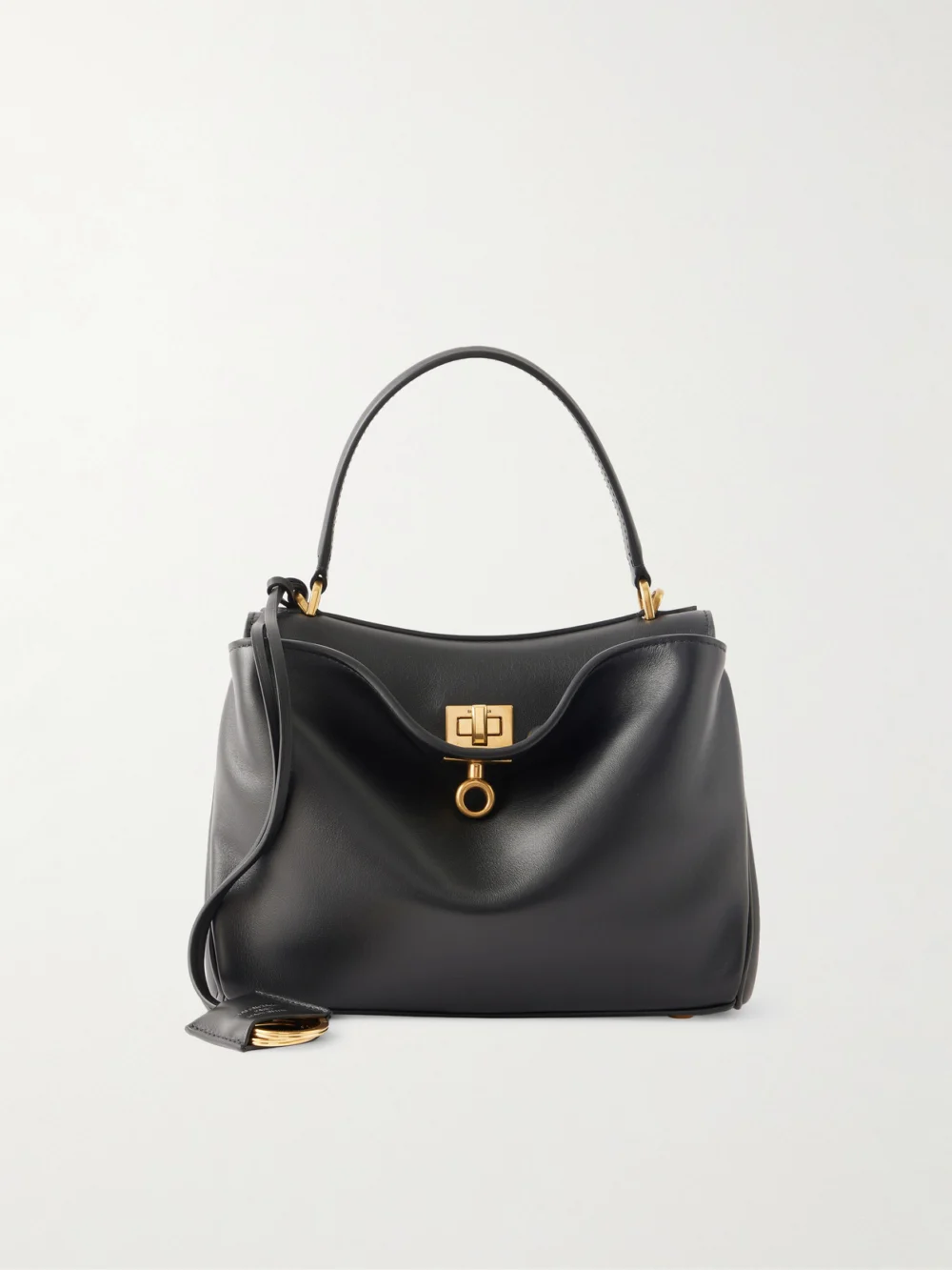 Balenciaga Rodeo Mini Leather Tote in black