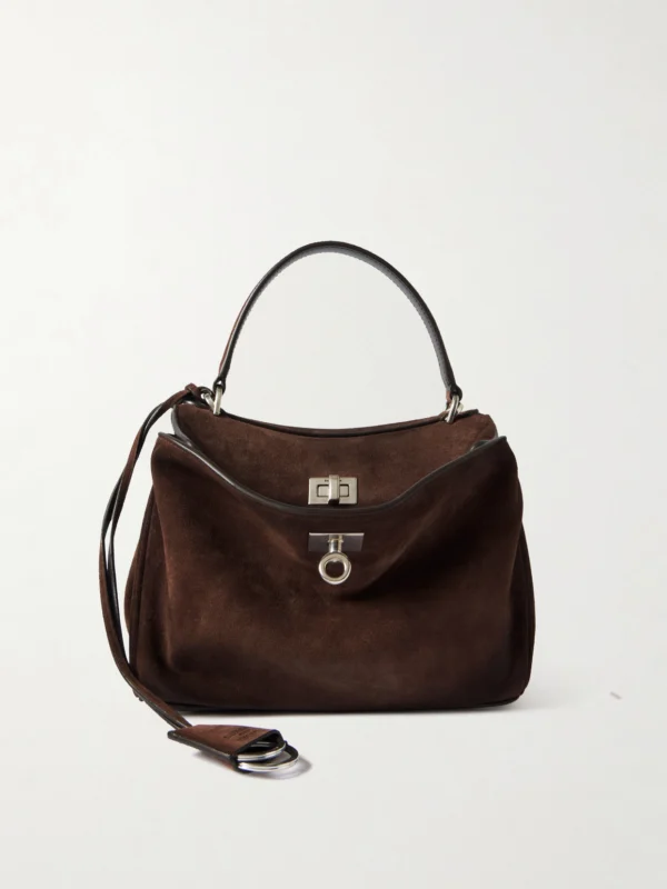 Balenciaga Rodeo Mini Suede Shoulder Bag