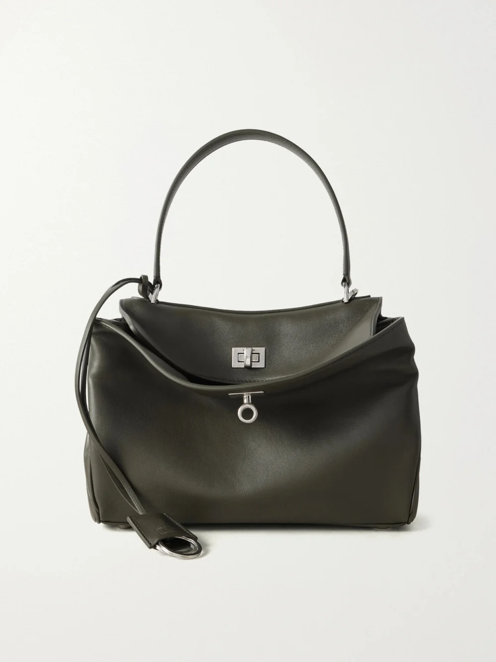 Balenciaga Rodeo Small Leather Tote in green
