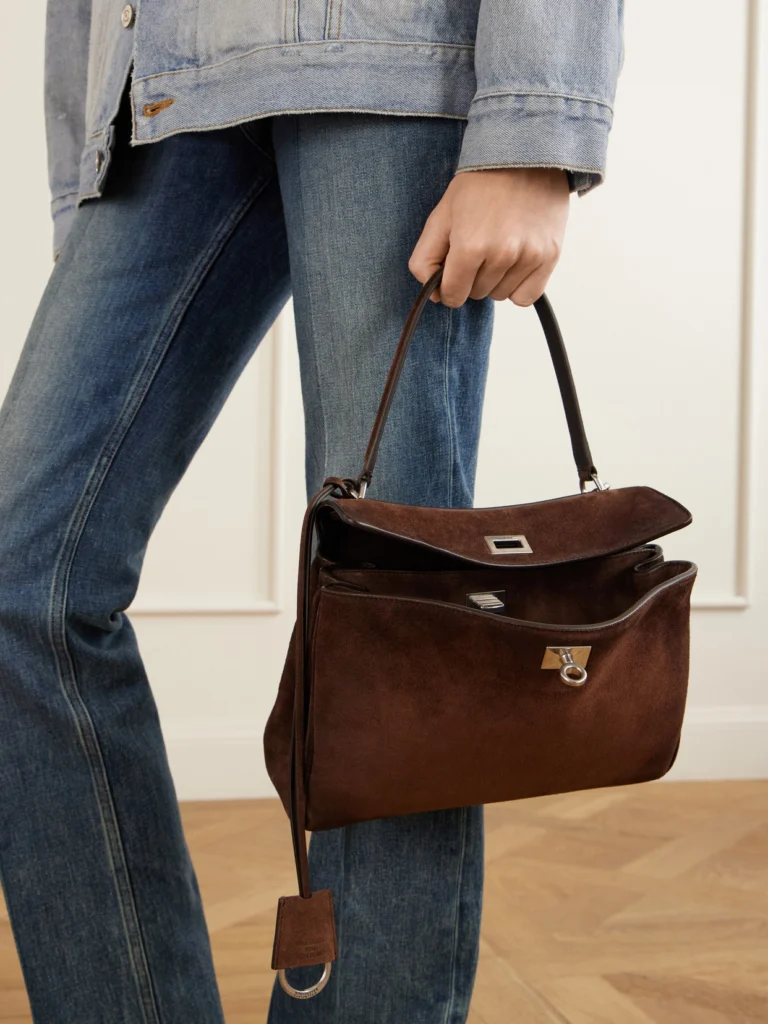 Balenciaga Rodeo Small Suede Top-handle Bag