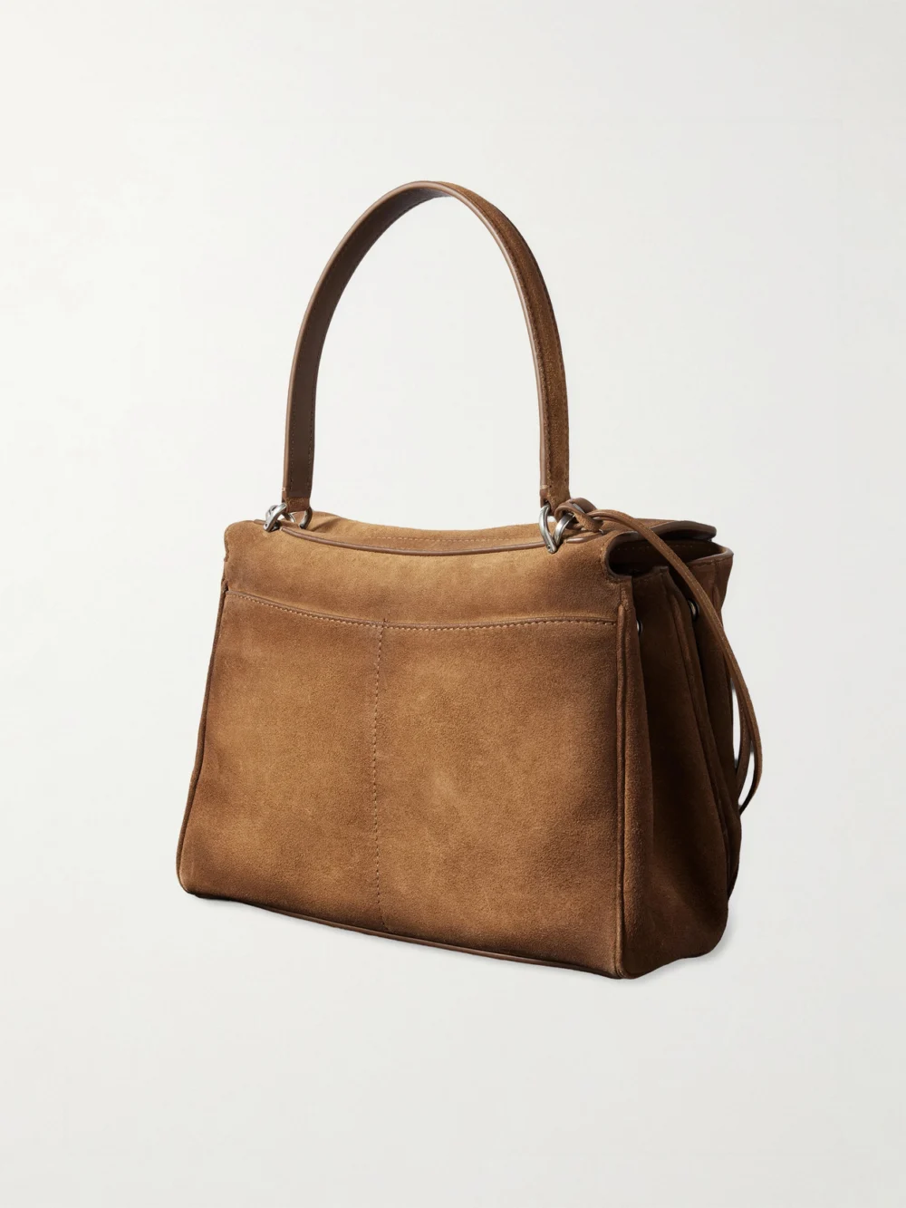 Back view of the Balenciaga Rodeo Small Suede Top-handle Bag