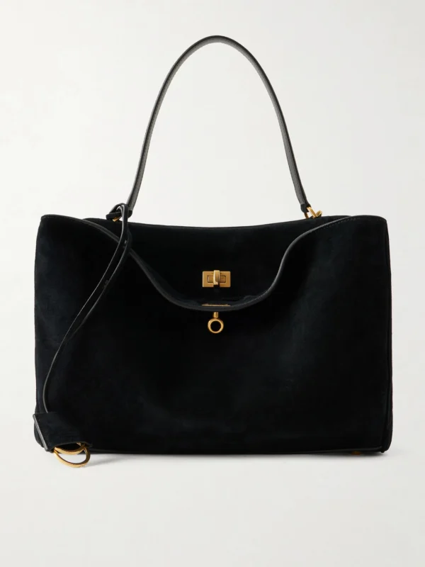 Balenciaga Rodeo Suede Shoulder Bag