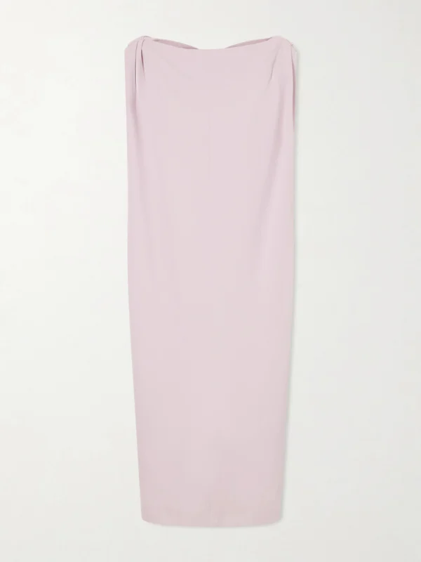Balenciaga Sack Silk and Wool-blend Cady Midi Dress
