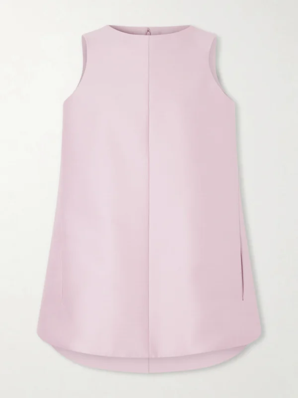 Balenciaga Sack Wool and Silk-blend Cady Mini Dress