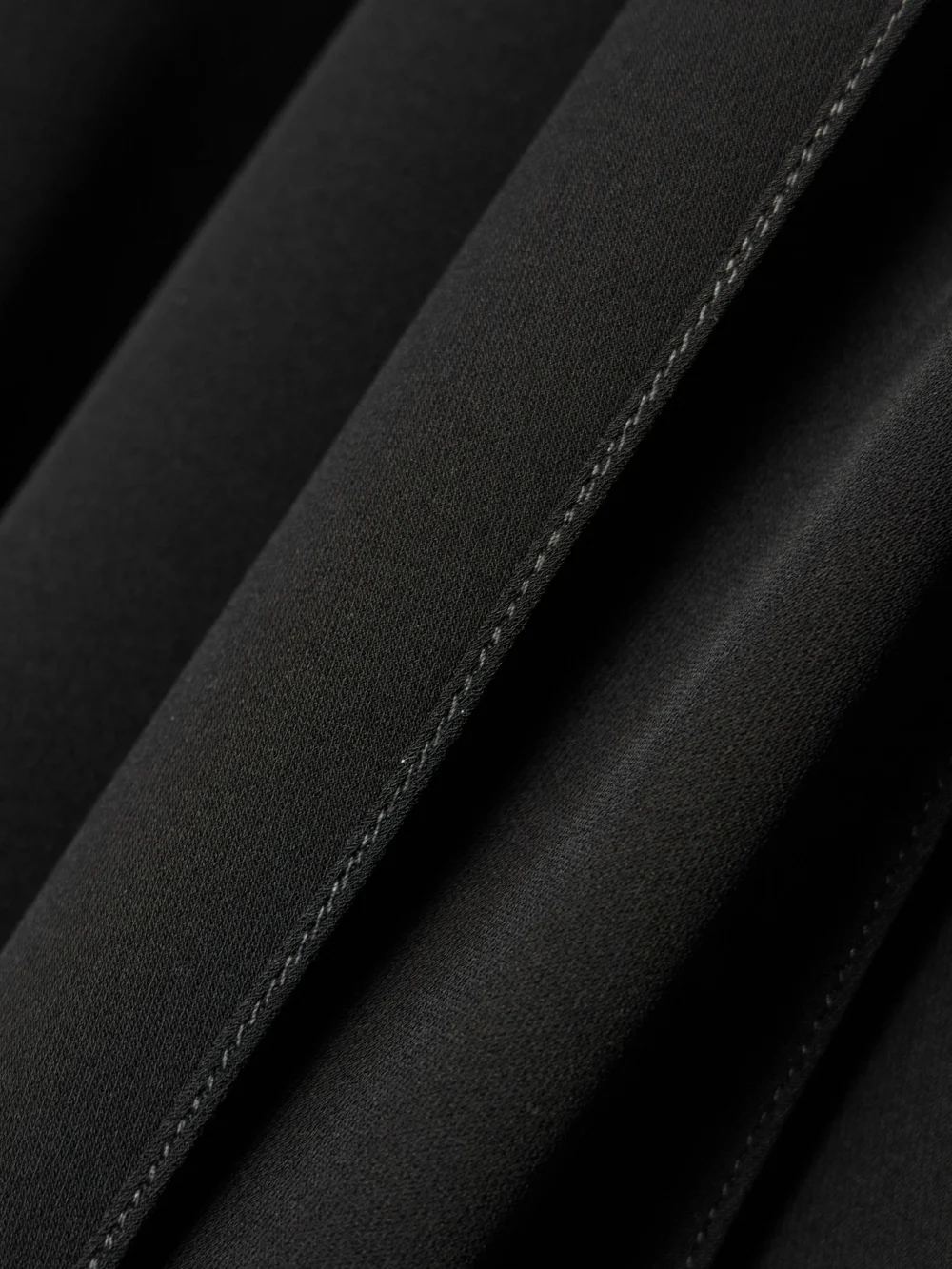 Close-up detail of the Balenciaga Scarf-detailed Silk-georgette Shirt