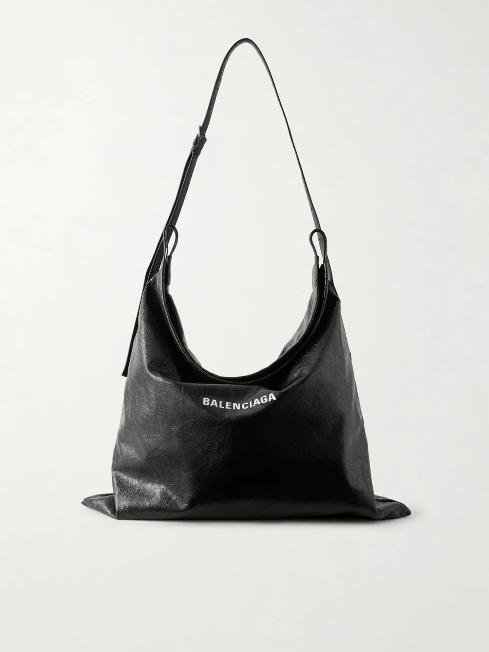 Balenciaga Shopper Dustbag Large Leather Tote Bag in black