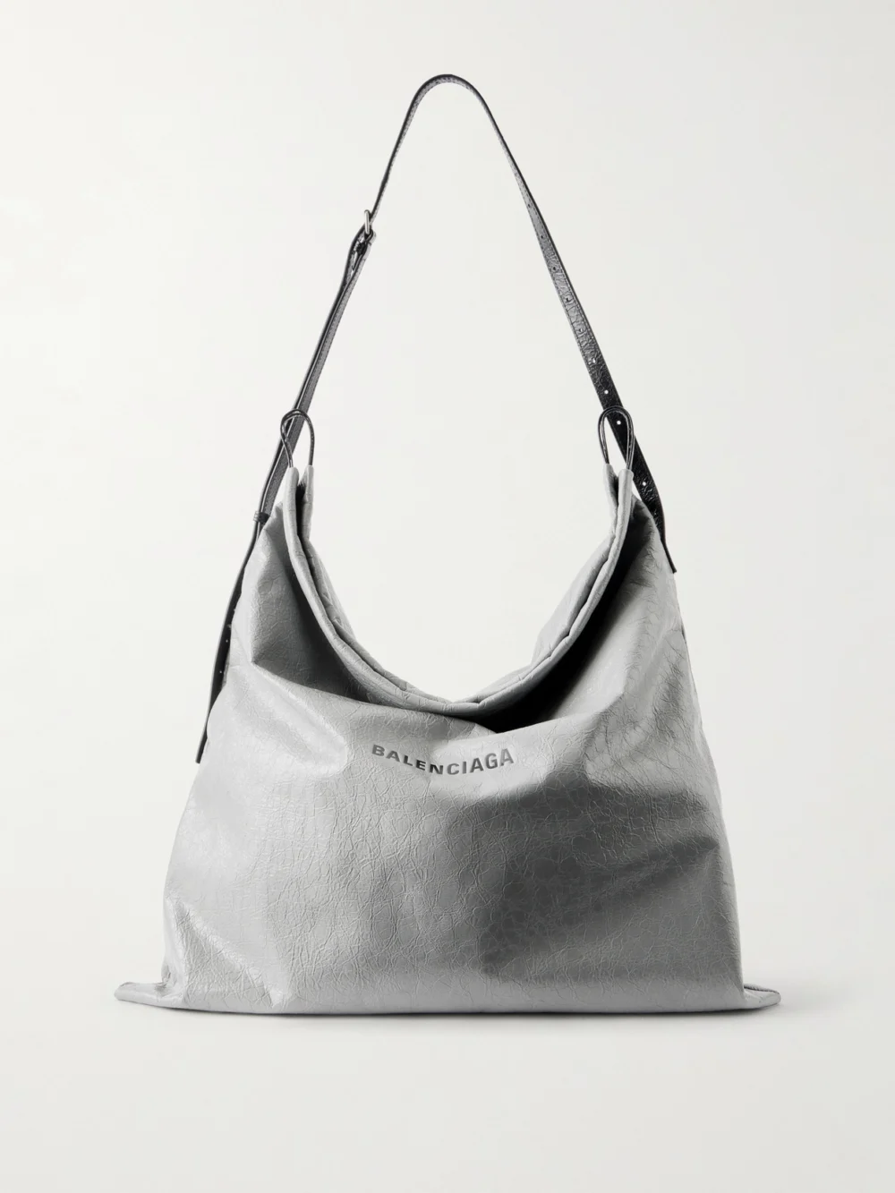 Balenciaga Shopper Dustbag Large Leather Tote Bag in dark gray