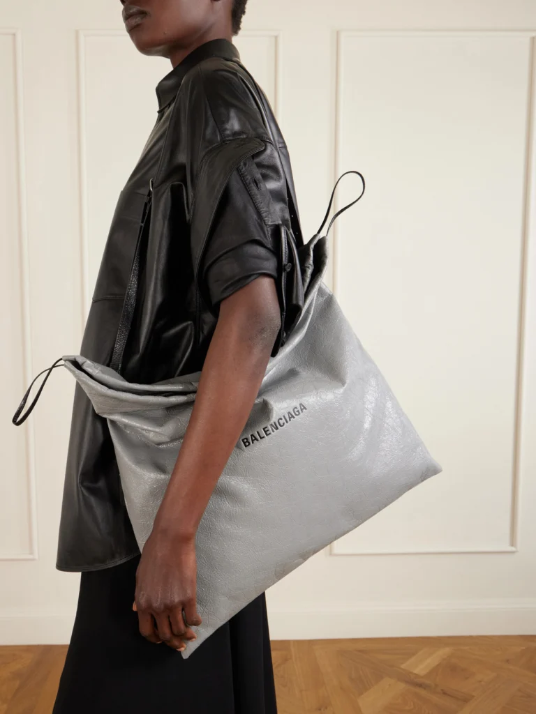 Balenciaga Shopper Dustbag Large Leather Tote Bag