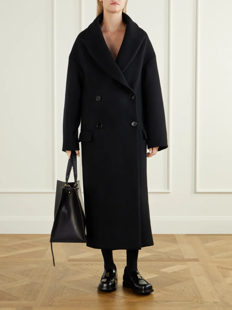 Balenciaga Stola Wool Coat