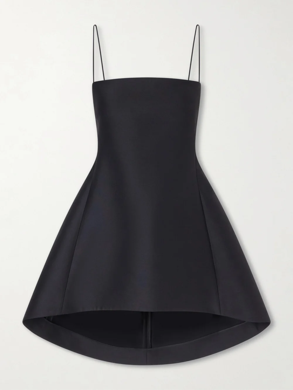 Balenciaga Wool and Silk-blend Mini Dress in black