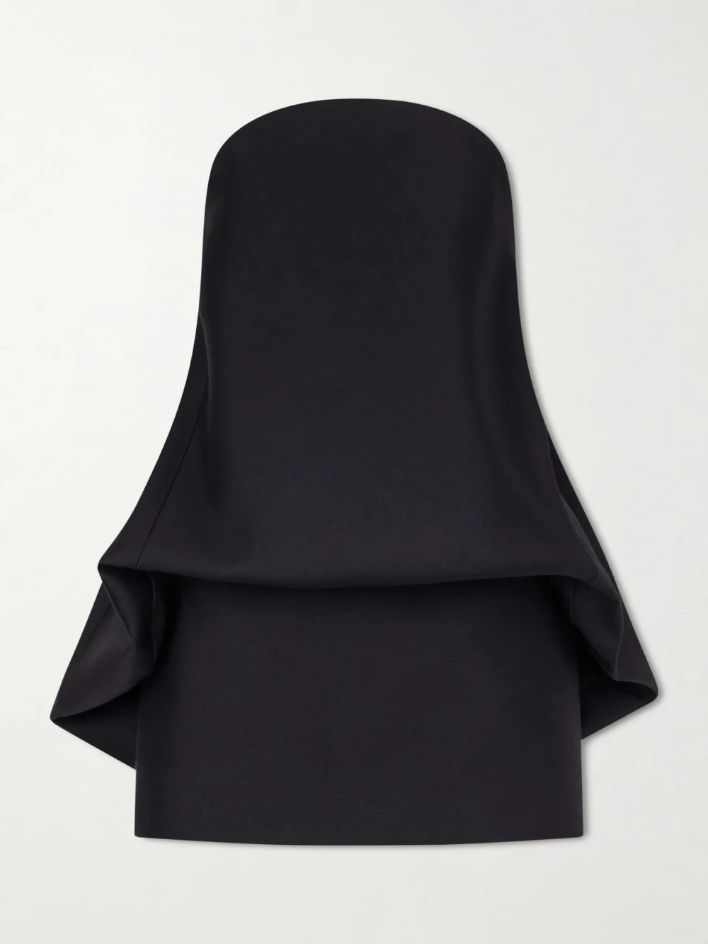 Balenciaga Wool-blend Mini Balloon Dress in black