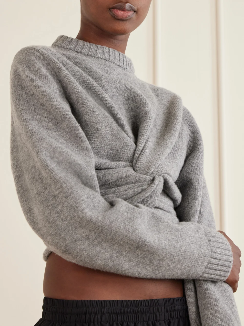 Close-up detail of the Balenciaga Wool Sweatshirt