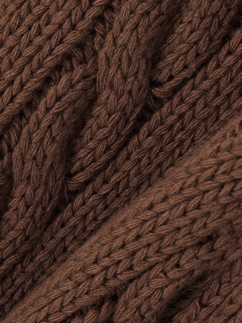 Close-up detail of the Bally Cable-knit Wool Mini Skirt