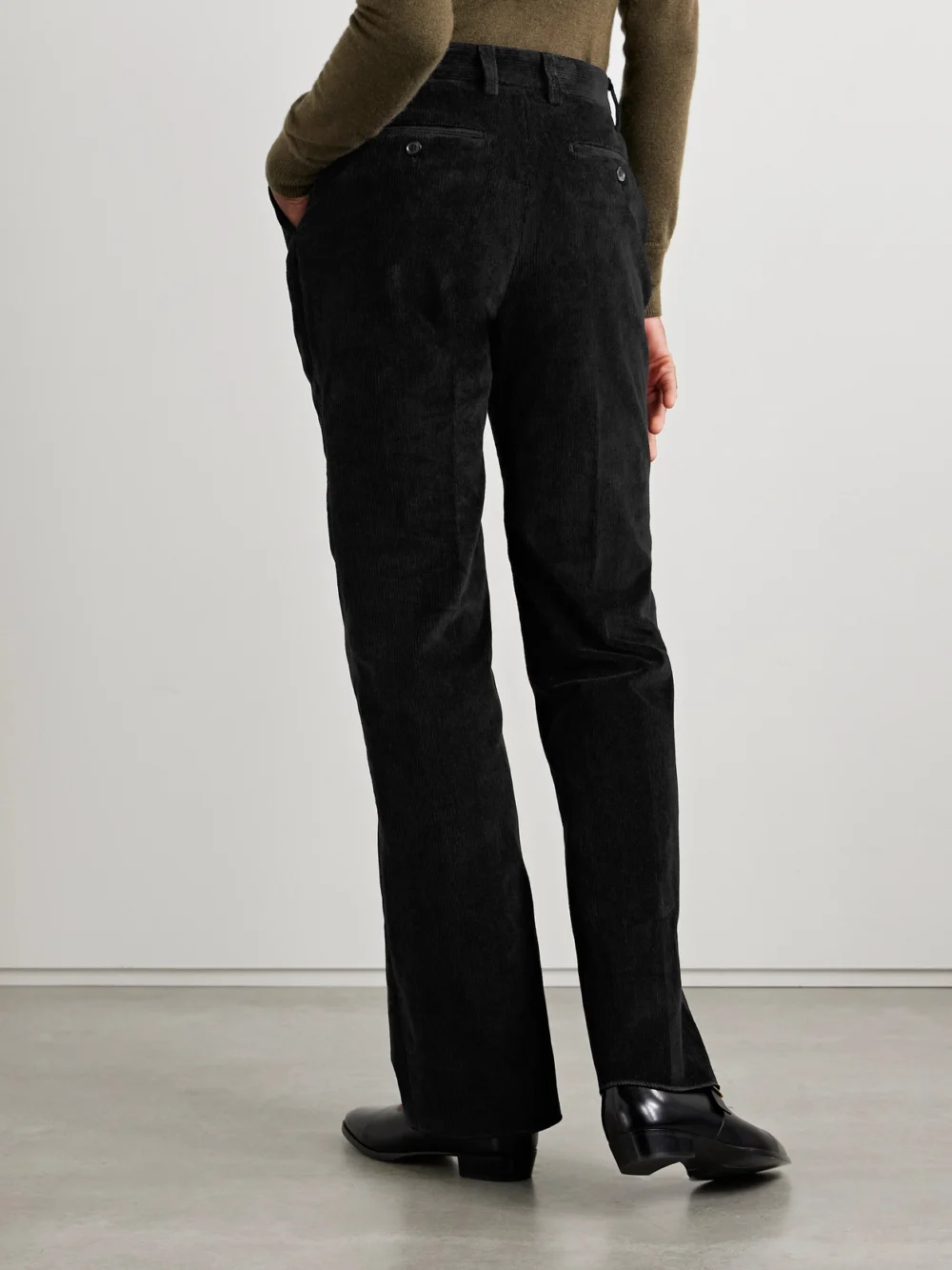 Back view of the Bally Cotton-corduroy Flared Pants