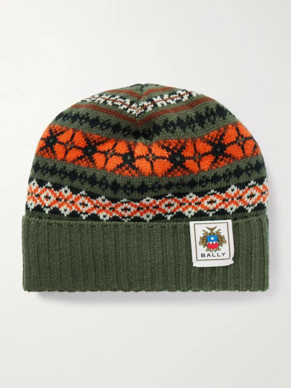 Bally Fair Isle Wool Beanie