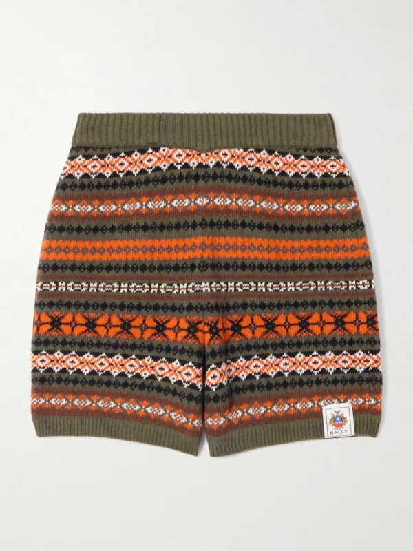 Bally Jacquard-knit Wool Shorts