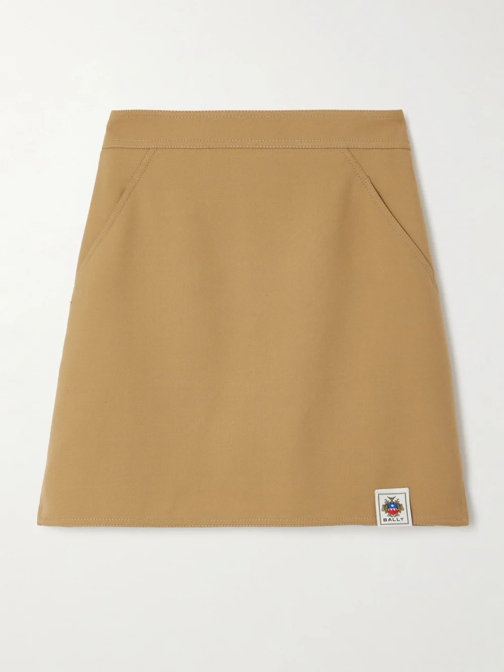 Bally Wool-blend Mini Skirt in camel