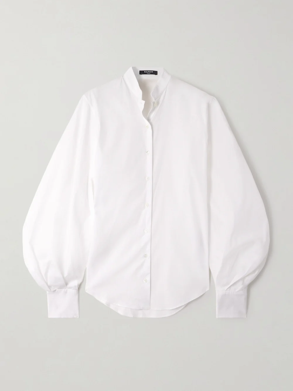 Balmain Cotton-poplin Shirt in white