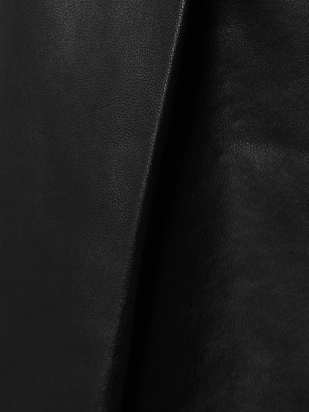 Close-up detail of the Balmain Cropped Pleated Leather Wide-leg Pants