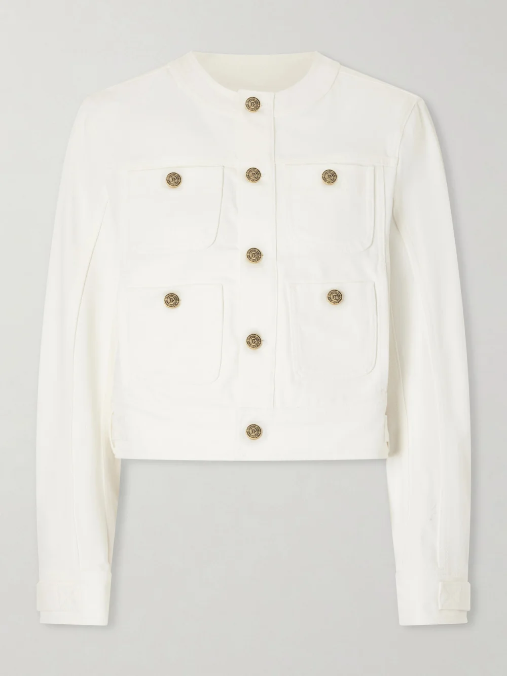 Balmain Denim Jacket in off-white