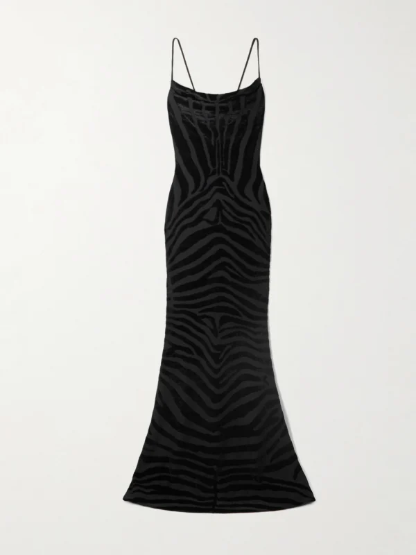 Balmain Devoré-velvet Gown