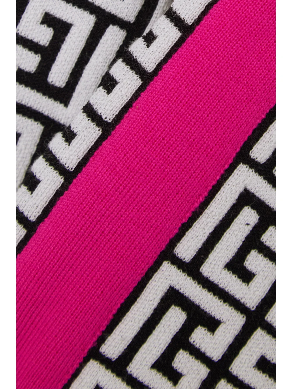 Close-up detail of the Balmain Jacquard-knit Wool-blend Leggings