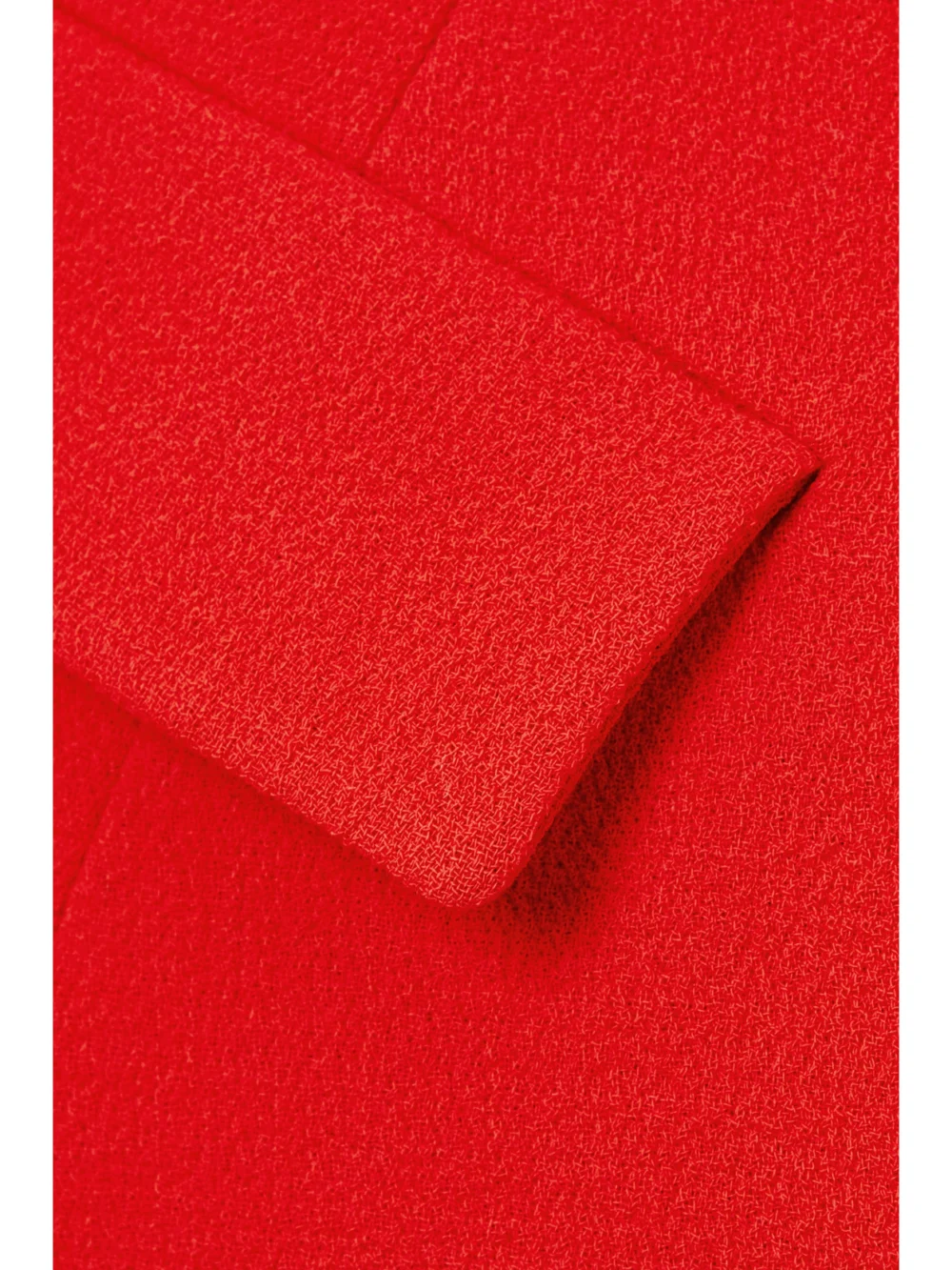 Close-up detail of the Balmain Off-the-shoulder Wool-crepe Peplum Top