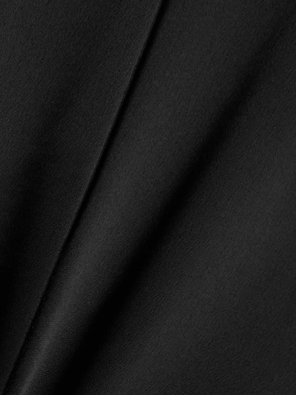 Close-up detail of the Balmain Pleated Satin Wide-leg Pants
