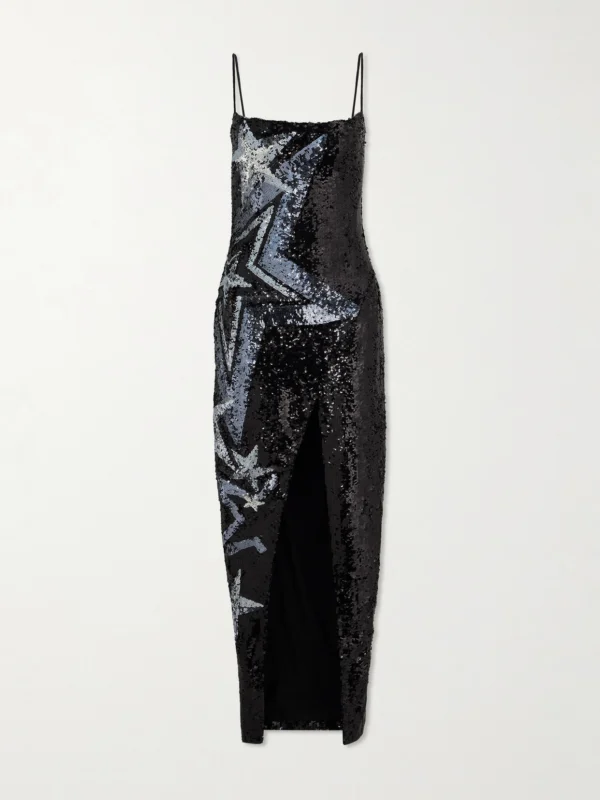 Balmain Sequined Tulle Gown