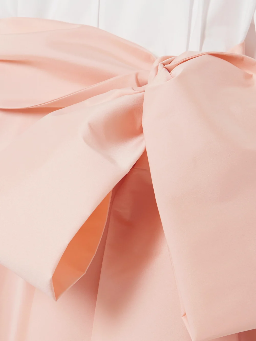 Close-up detail of the Bernadette Clarence Belted Organic Cotton-blend Poplin and Taffeta Maxi Shirt Dress