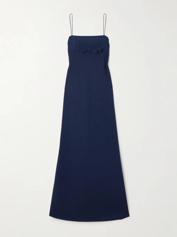 Bernadette Phil Bow-embellished Crepe Gown
