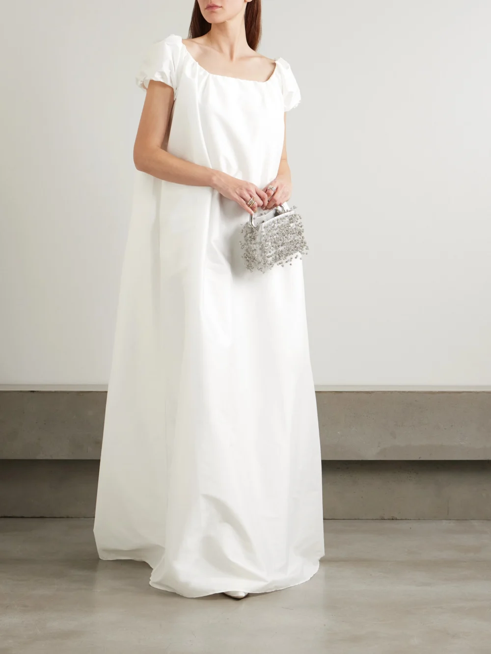 Bernadette Rianne Off-the-shoulder Taffeta Gown, worn by a model