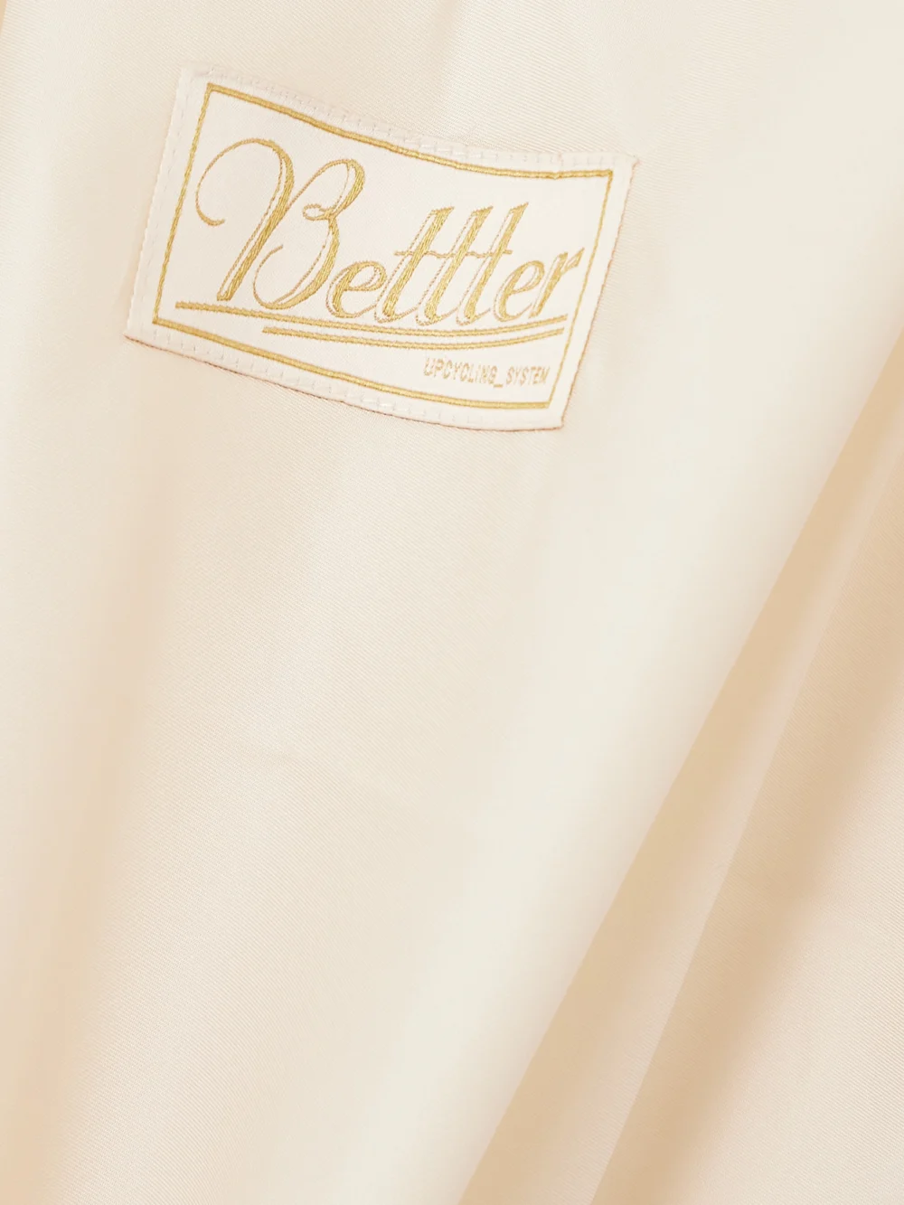 Close-up detail of the Bettter Cami Appliquéd Satin-twill Midi Dress